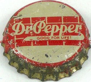 Scarce 1930s Dr Pepper " Good For Life " Cork Crown Tavern Trove