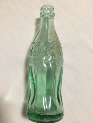 Vintage Green Coca - Cola 6 Oz Bottle Stamped Chicago,  Ill On Bottom