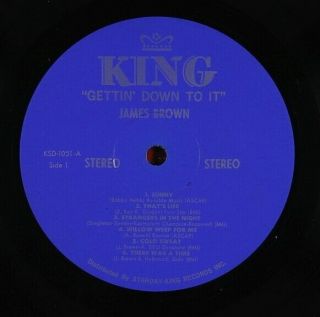 James Brown - Gettin ' Down To It LP - King VG, 2