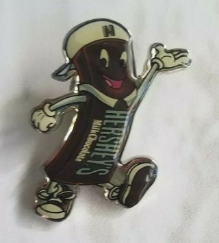 Pinback Hershey Chocolate Candy Bar Vintage Enamel Lapel Hat Pin Advertising