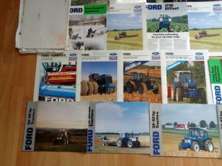 Group 26 vintage Ford tractors & Holland brochures good OEM 3