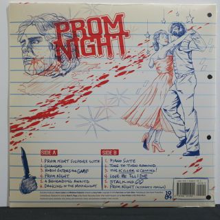 ' PROM NIGHT ' Soundtrack Ltd.  Edition Gatefold RED/SILVER Vinyl LP,  Condom 3