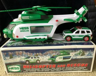 2012 Hess Truck Helicopter And Rescue Vehicle Set