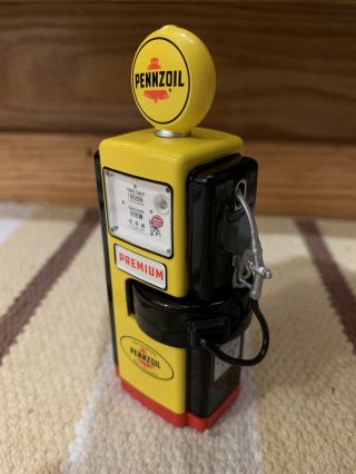 Pennzoil Premium Gas Pump Miniature Display Vintage Style Globe Oil Decor Sign
