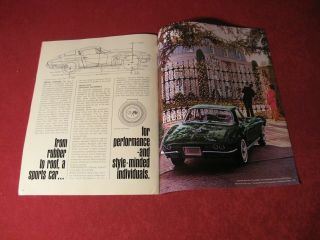 1965 Chevy Corvette Sales Dealership Showroom Brochure Booklet GM 8