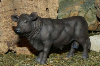 Schleich Bull Black Angus Retired Farm Life Animal Nativity Scene Animal Toro