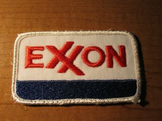 Vintage Exxon Oil Gas Gasoline Employee Uniform Service Advertising Cloth Patch