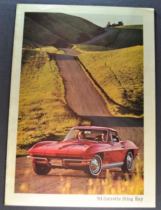 1964 Chevrolet Corvette Sting Ray Brochure 64 Not A Reprint