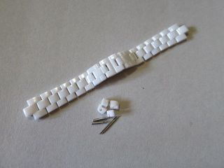 J12 16mm White Watch Band Strap Bracelet Compatible With Chanel