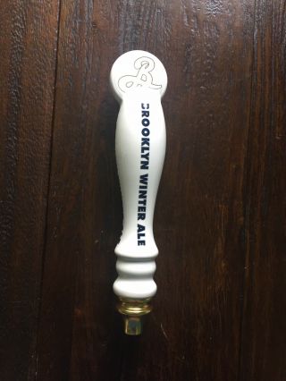 Rare - Brooklyn Brewery Winter Ale Ceramic Beer Tap Handle Ships