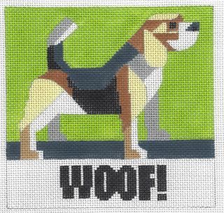 Mlp Melissa Prince Beagle Dog Puppy Vet Handpainted Needlepoint Canvas Modern