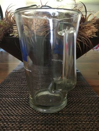 Vintage HAMM ' S GLASS BEER PITCHER (Refreshing As the Land of Sky Blue Waters)  4