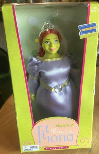 Shrek 2 Blockbuster Exclusive Princess Fiona Ogre Vinyl Doll 2004 Collectible