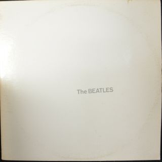Beatles " White Album " Capitol Sebx 11841 Glossy/nm Rock 2lp Set White Vinyl