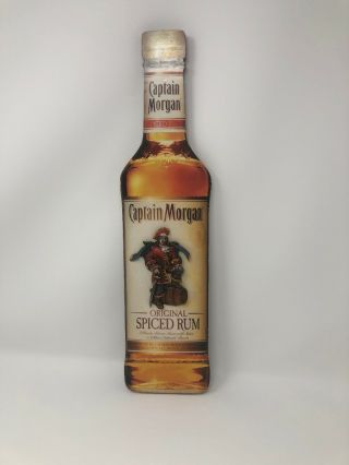 Captain Morgan Bottle Wooden Wall Art 3d Game Room,  Bar Decor,  Puerto Rican Rum