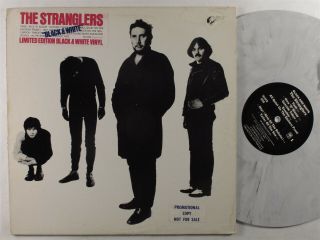 Stranglers Black And White A&m Lp Nm Black/white Marble Vinyl Promo