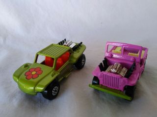 Matchbox Superfast 13 Baja Buggy & 2 Jeep Hot Rod - With