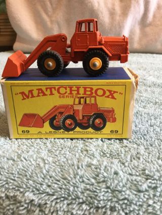 Vintage Lesney Matchbox Hatra Tractor Shovel