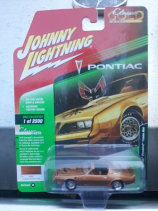 Johnny Lightning 1/64 Classic Gold 1978 Pontiac Firebird Trans Am Release 3