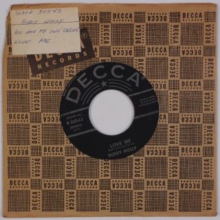 Buddy Holly: Love Me / You Are My One Desire Decca 9 - 30543 Rockabilly 45 Nm