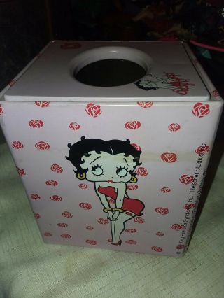 Betty Boop " Roses " Tissue Box Cover - 1999