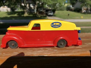 Vintage 1940 - 50s Hard Plastic Ideal Toys Delivery Van Rare