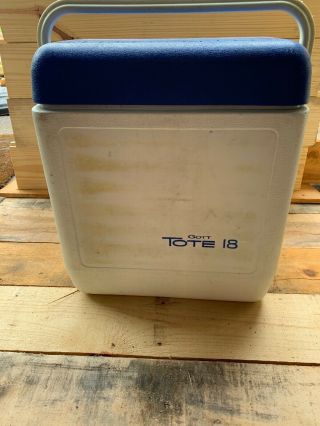 Vintage Gott Tote 18 Cooler w Refreeze lid Advertising Kraft Miracle Whip 2