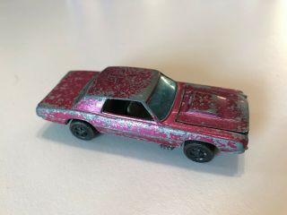1968 Hot Wheels Redline Custom T - Bird Creamy Pink Hk Vintage