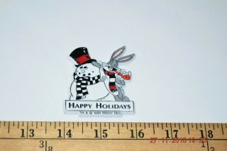 Vintage Looney Tunes Bugs Bunny Happy Hoildays Fridge Magnet