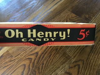 VIntage Oh Henry Candy Box 1950 ' s Williamson Candy Co. 3