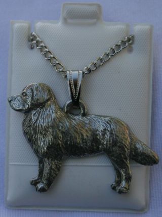Bernese Mountain Dog Dog Harris Fine Pewter Pendant W Chain Necklace Usa Made