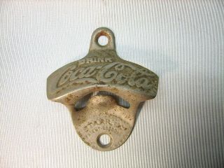 Vintage Starr X Cast Iron 58 Coca - Cola Wall Mount Bottle Opener