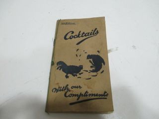 Cocktails With Canadian Club Vintage Booklet