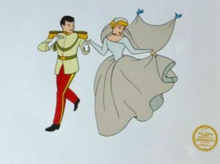 Disney Cinderella Animation Sericel - Never Framed