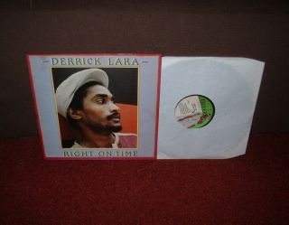 Derrick Lara Right On Time Lp 1982 Masai U.  S.  1st Press Rare