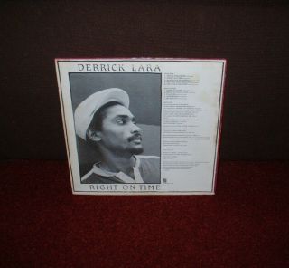 DERRICK LARA Right On Time LP 1982 MASAI U.  S.  1st Press RARE 2