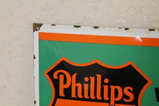 Phillips 66 Oil Vintage Style Porcelain Signs Gas Pump Man Cave Station 3