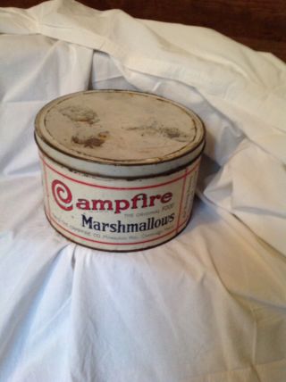 Vintage Campfire Marshmallows Tin 5 Lbs.