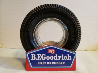 Vintage Rubber Tire Ashtray Stand For 6 ,  Or - Bf Goodrich First In Rubber