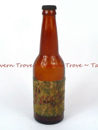 1930s Wisconsin Lomira Star Lager Beer 12oz Longneck Bottle Tavern Trove