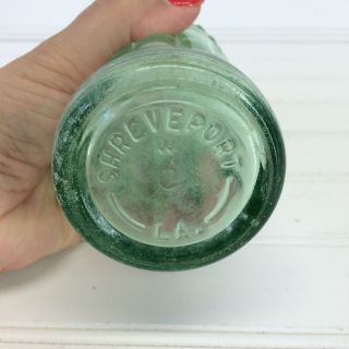 Coke Coca Cola Green Glass Bottle Shreveport Louisiana Vintage