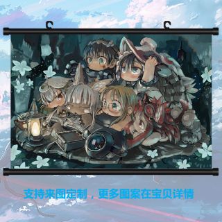 0127 - Anime Made In Abyss Otaku Diy Gift Wall Home Decor Scroll Poster 60 40cm