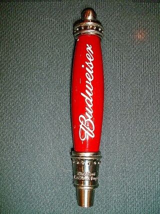 Budweiser Lager - Beer Tap Handle (signature) Red - Mini (shot Gun)