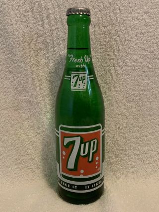 Full 12oz Seven - Up Acl Soda Bottle West Columbia,  S.  C.  7up