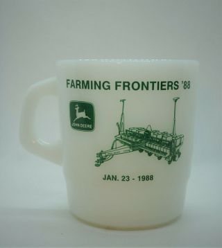 Galaxy Advertising Mug: John Deere Farming Frontiers 1988 Cannon Equipment Corp