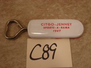 C89 Vintage Advertising Bottle Opener Citgo - Jenney Gas/oil Sports - A - Rama 1967