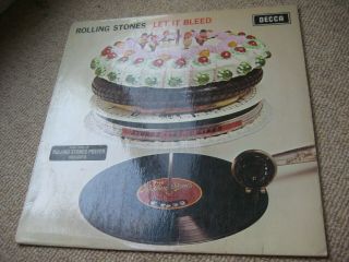The Rolling Stones Let It Bleed Lp Uk 1st Stereo Press [ex - /vg,  ]