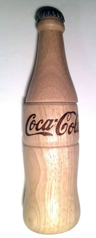 Vintage Coca - Cola Wooden Pepper Grinder,