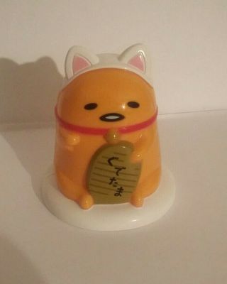 Sanrio Gudetama Lazy Egg Lucky Cat Coin Piggy Bank Anime Manga Kawaii Japan