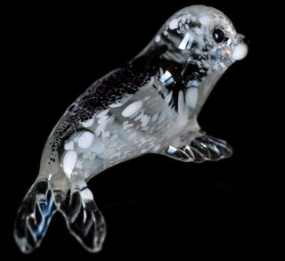 Seal Blown Glass Figurine Made In Russia